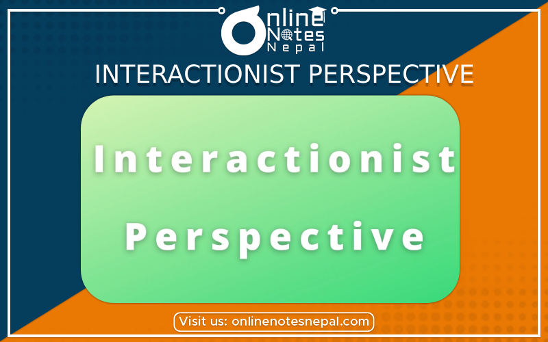 Interactionist Perspective [PHOTO]